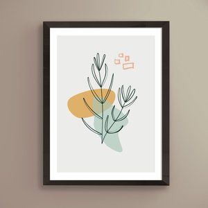 Modern Minimalist Abstract Nature Boho Wall Art Print Home Decor [No Fra…